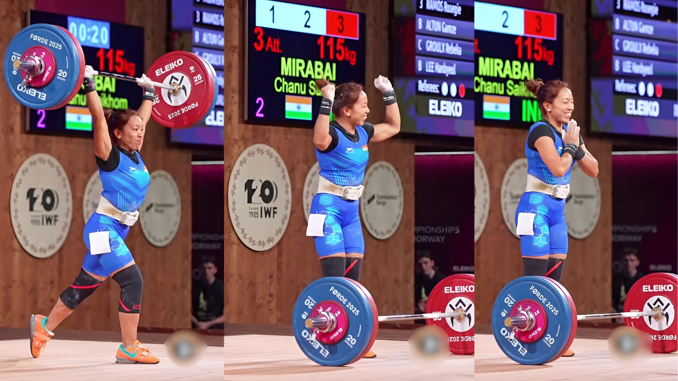 Mirabai Chanu won silver medal for India in World Championship 2025 lift 199 Kg