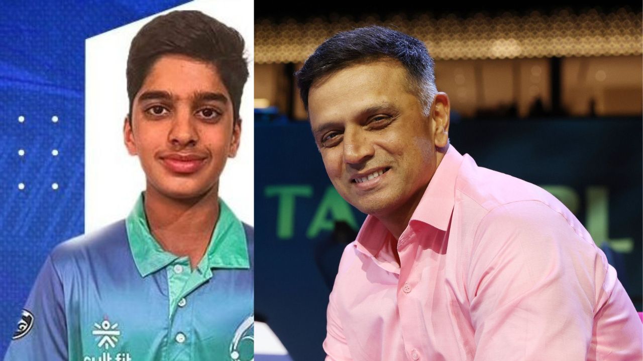 Rahul Dravid Son Anvay Dravid Honoured During KSCA Annual Awards