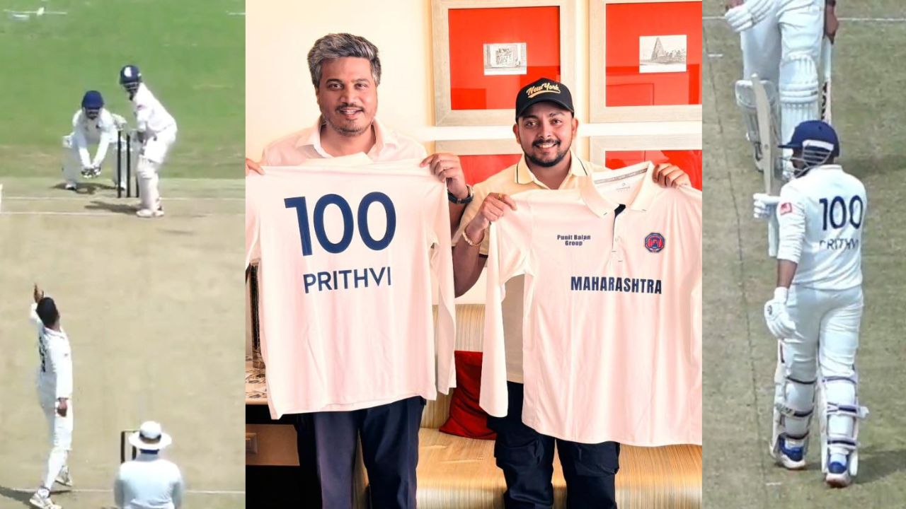 Prithvi Shaw hit century for Maharashtra against Mumbai ahead Ranji Trophy 2025-26 season