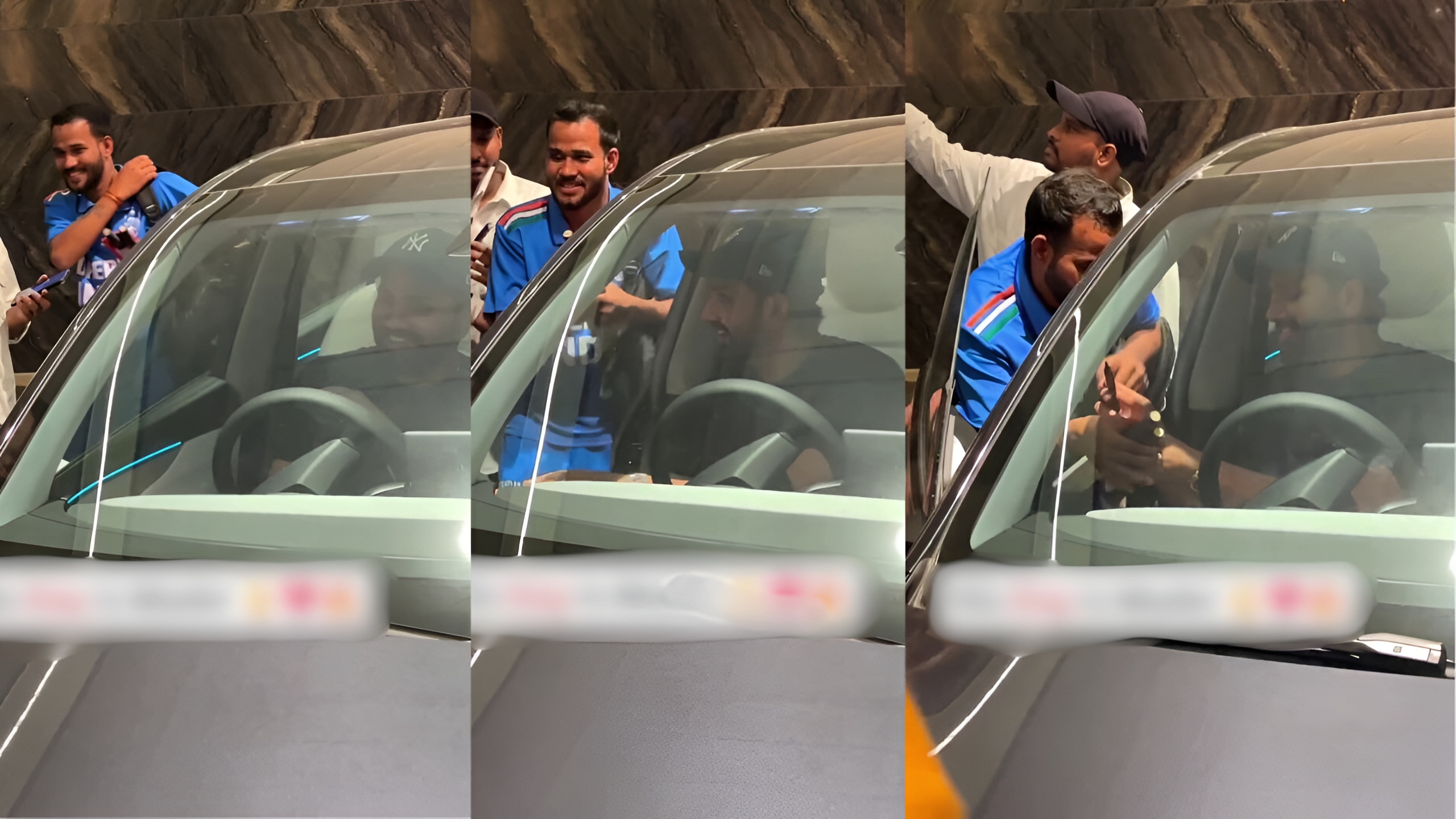 Rohit Sharma Fan Autograph Moment in new Tesla Model Y video viral