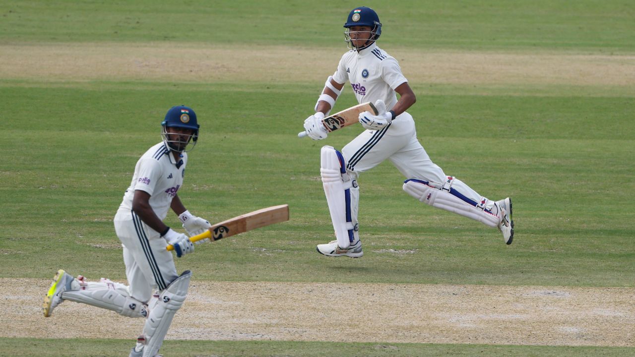 Sai Sudharsan and Yashasvi Jaiswal Sai Sudharsan first reaction on missing 1st test century and talk about Yashasvi Jaiswal after IND vs WI 2nd Test Day 1 match