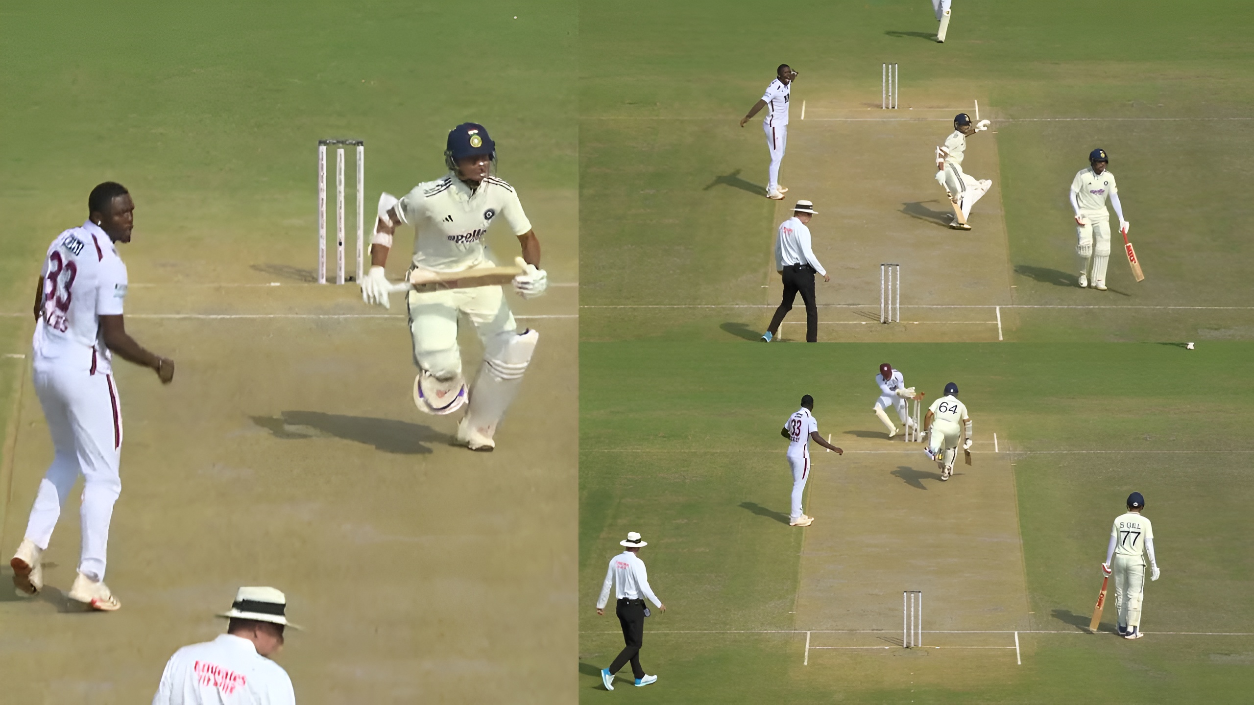 Yashasvi Jaiswal miss double century Run Out due to miscommunication with Shubham Gill in IND vs WI 2nd Test Day 2