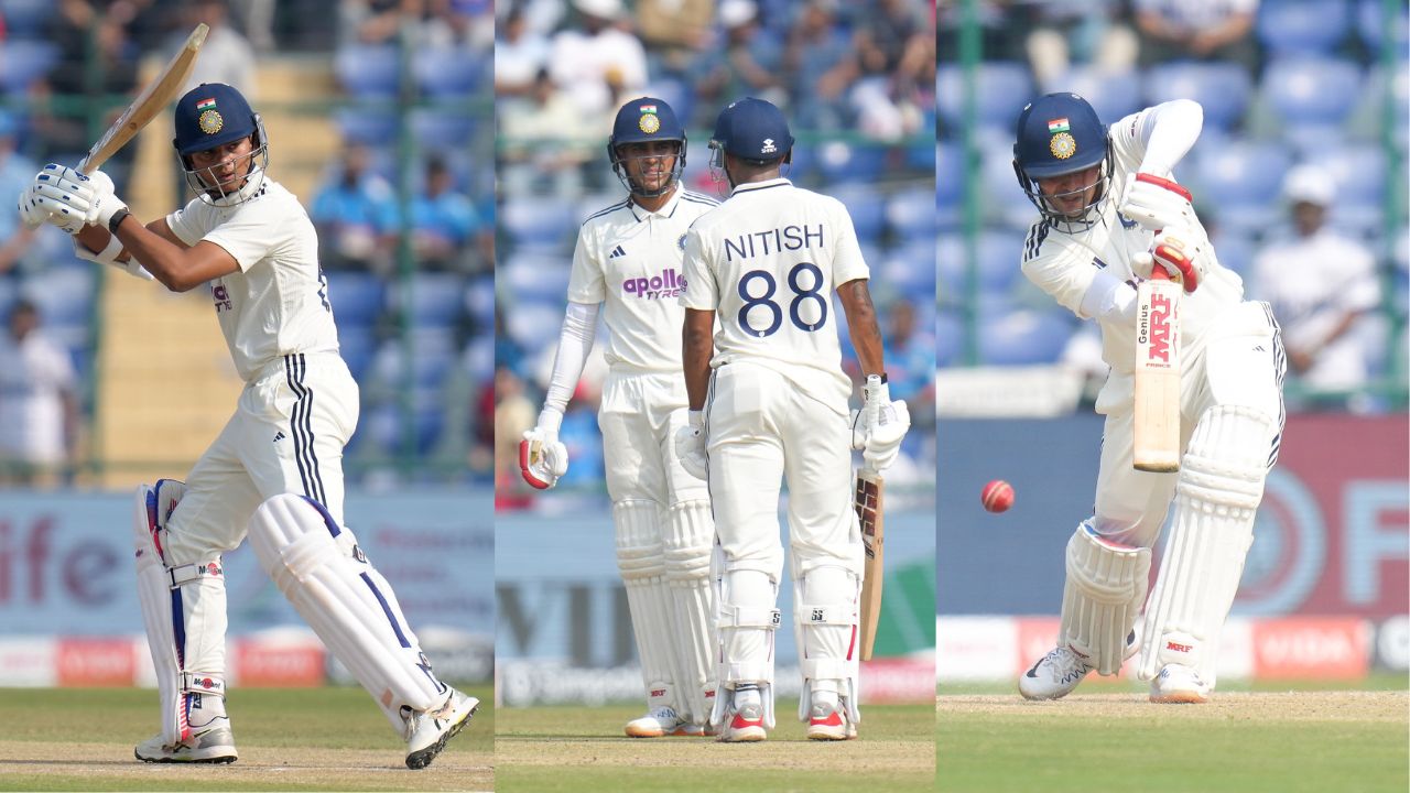 IND vs WI 2nd test day 2 lunch break highlights Yashasvi Jaiswal run out Shubman Gill nearly a century