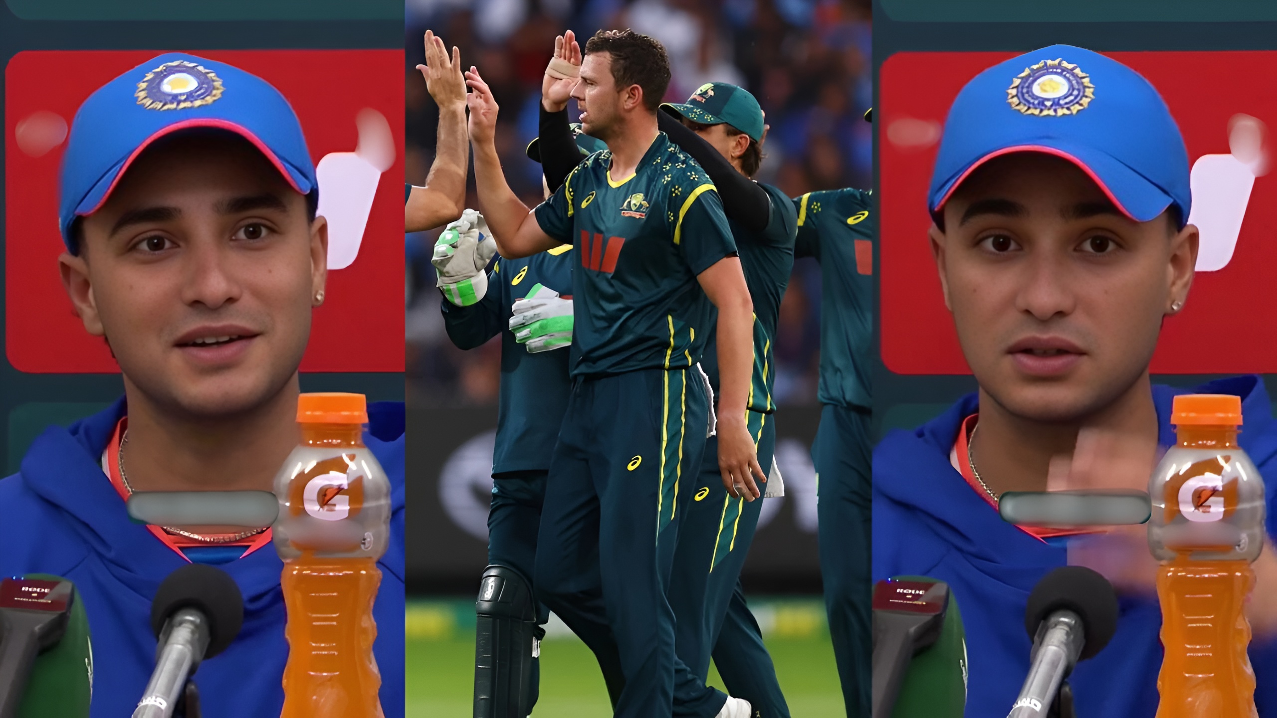 Abhishek Sharma Reaction on Josh Hazlewood's omission from India vs Australia T20I series