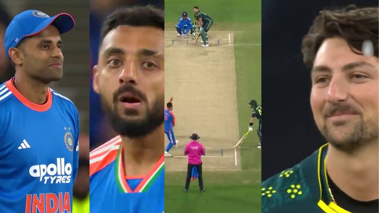 Tim David and Varun Chakravarthy Hilarious Standoff Moment During IND Vs AUS 2nd T20 Melbourne