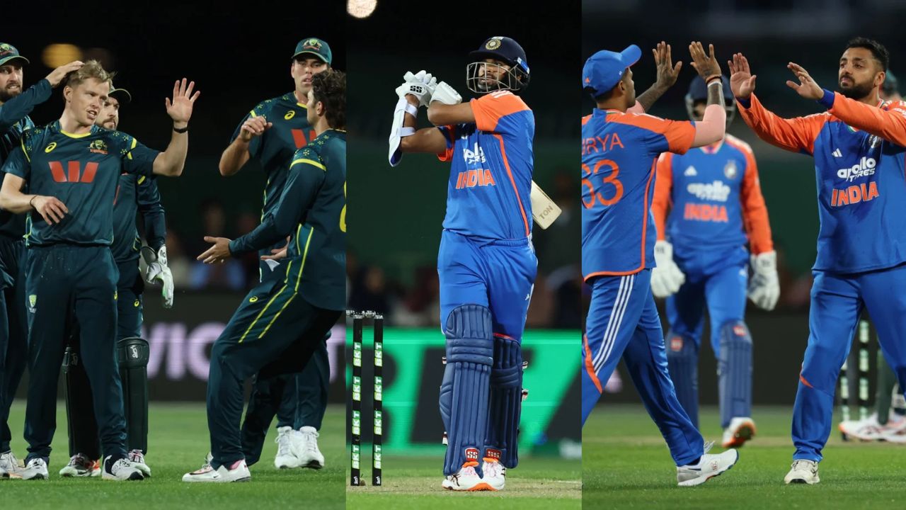 IND vs AUS 3rd T20I Highlights Washington Sundar miss half century India won by 5 wickets