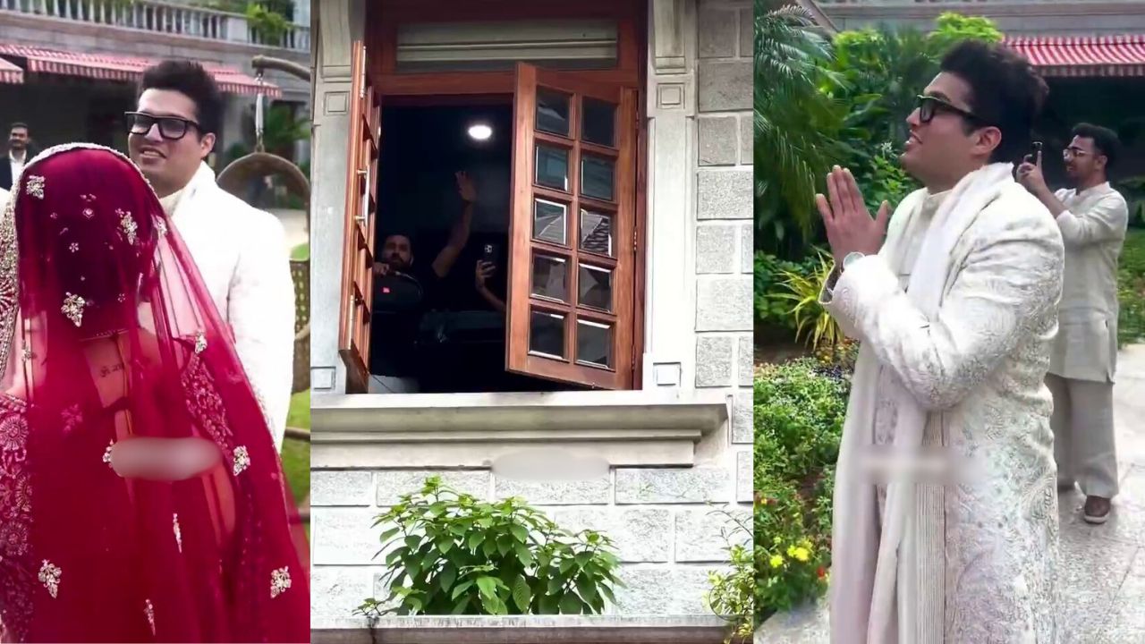 Rohit Sharma play song Aaj Mere Yaar Ki Shaadi Hai for bride and groom during photoshoop video viral