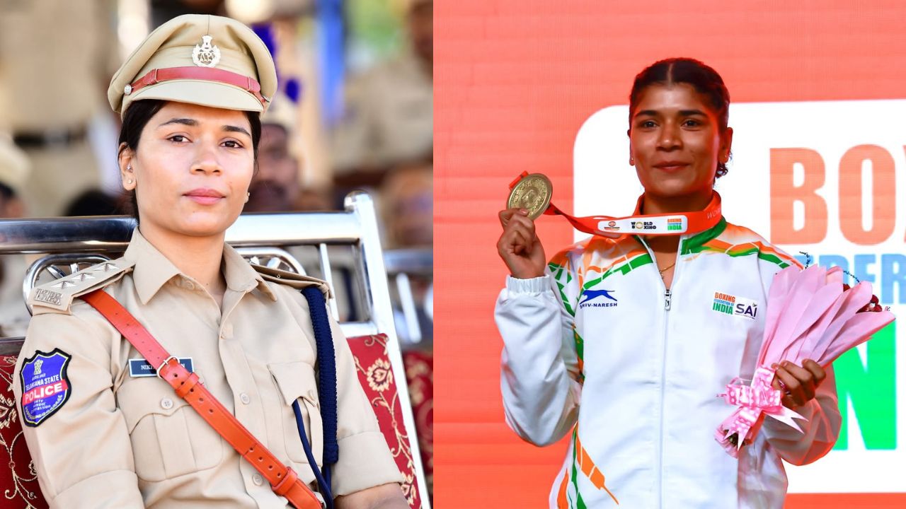Nikhat Zareen DSP Telangana Police Uniform new look viral on social media
