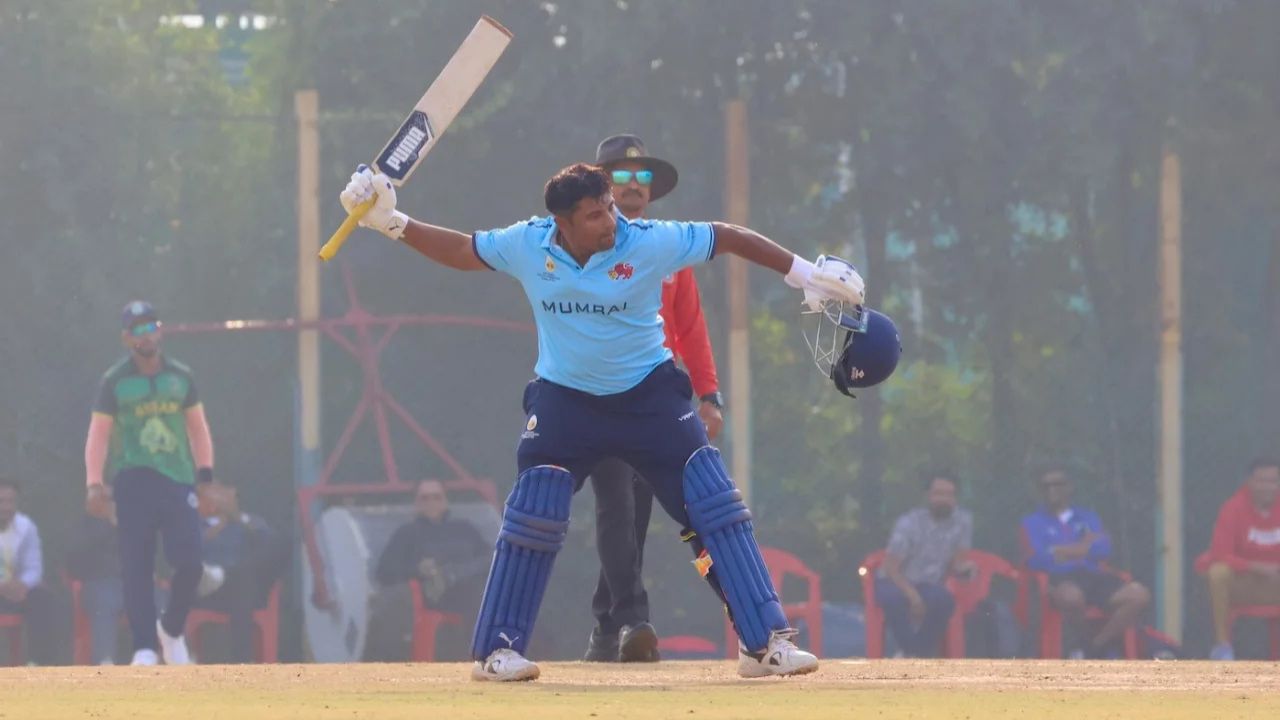 Sarfaraz Khan first t20 Century against assam for mumbai ahead IPL 2026 auction