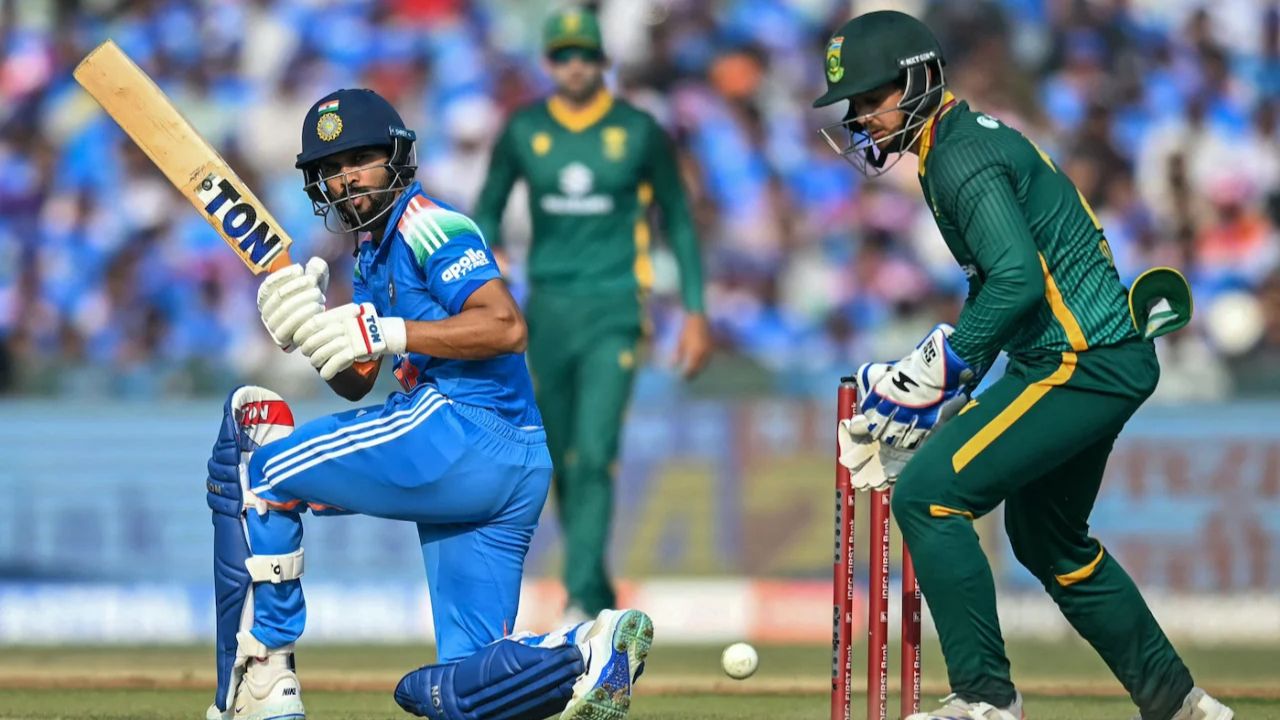 Ruturaj Gaikwad 1st Century at Raipur during IND vs SA 2nd ODI match