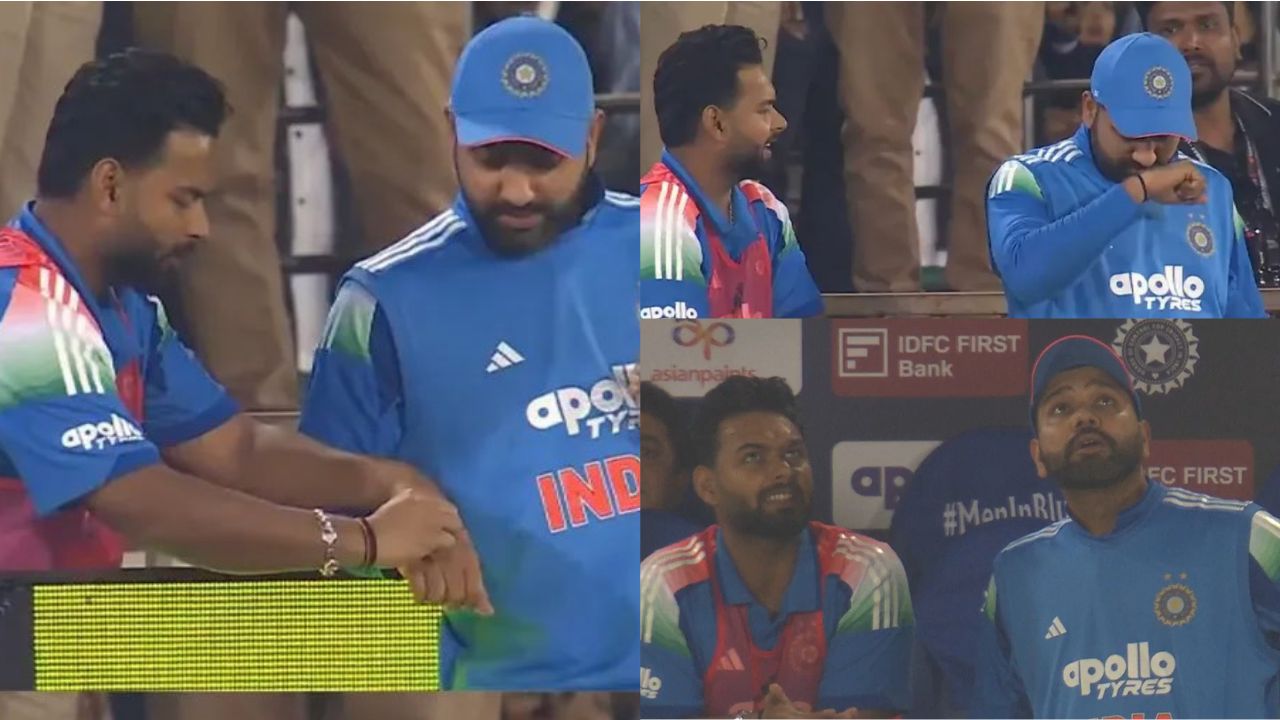 On the Rishabh Pant's request Rohit Sharma eyelash wish during IND vs SA 2nd ODI match