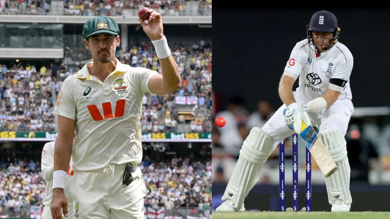 How many times Mitchell Starc dismissed Joe Root in AUS vs ENG Tests