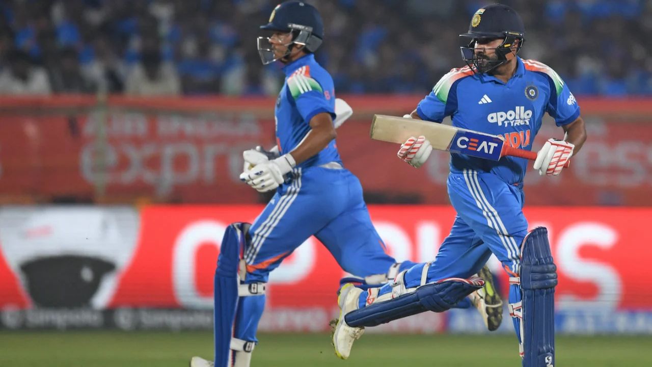 ROKO Rohit Sharma and Virat Kohli With Yashasvi Jaiswal moment after 1st ODI century IND vs SA series inside photo