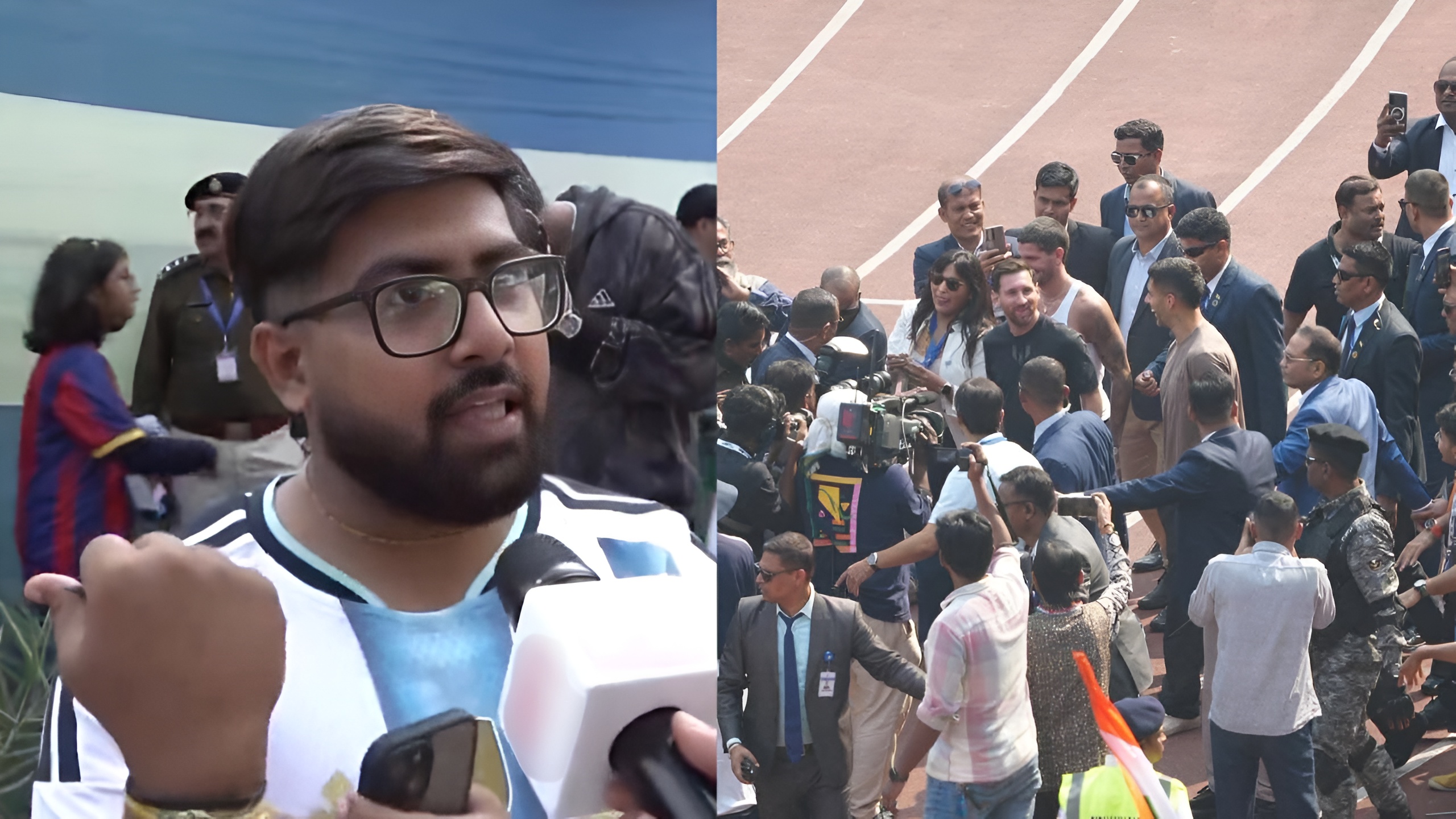 Lionel Messi Event Chaos a fan skipped his wedding to see footballer at Kolkata’s Salt Lake Stadium