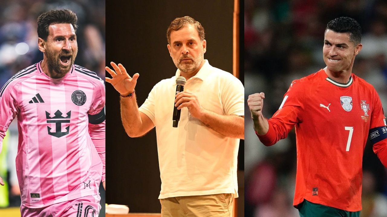 Lionel Messi or Cristiano Ronaldo Who is Rahul Gandhi's favorite footballer?