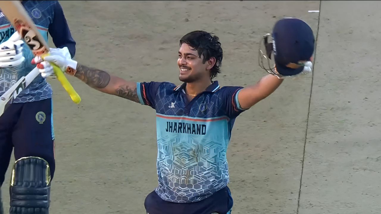 Ishan Kishan Century in just 45 balls during Syed Mushtaq Ali Trophy 2025 final Jharkhand vs Haryana