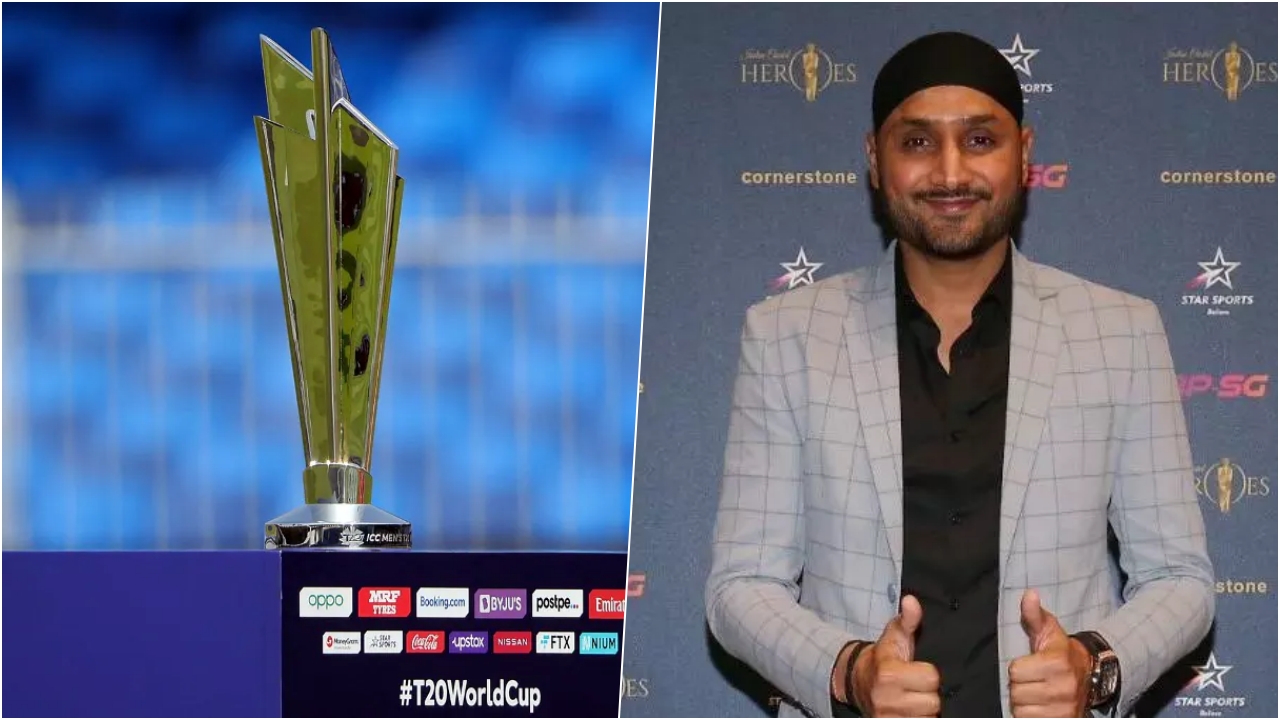 T20 WC 2026 Trophy With Harbhajan Singh