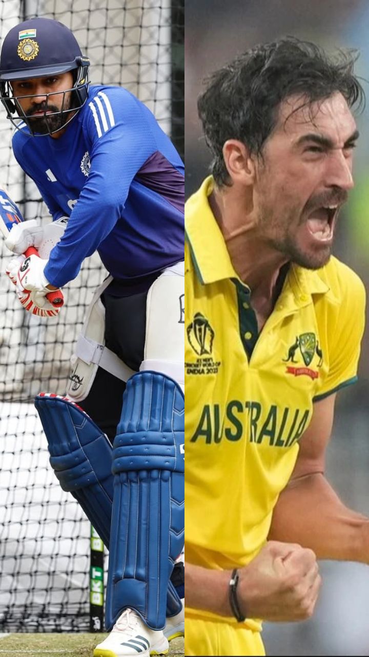 Rohit Sharma and Mitchell Starc