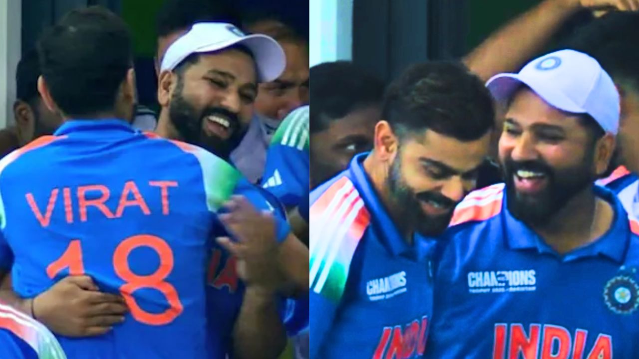 virat-kohli-and-rohit-sharma-became-emotional-after-defeating-australia-shared-hug-in-the-dressing-room