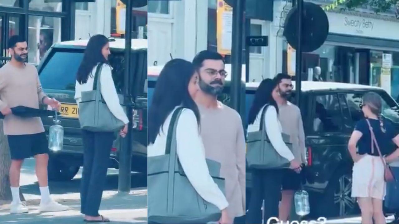 Virat Kohli-Anushka Sharma Spotted Walking on the london streets video went viral