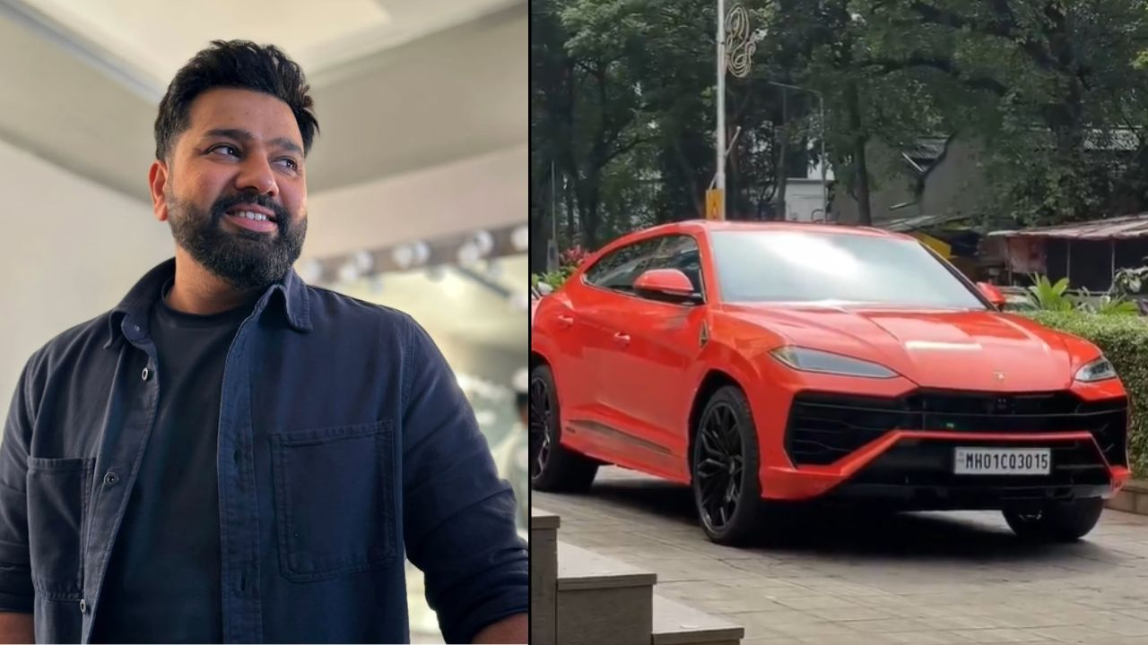 Rohit Sharma bought a new orange Lamborghini