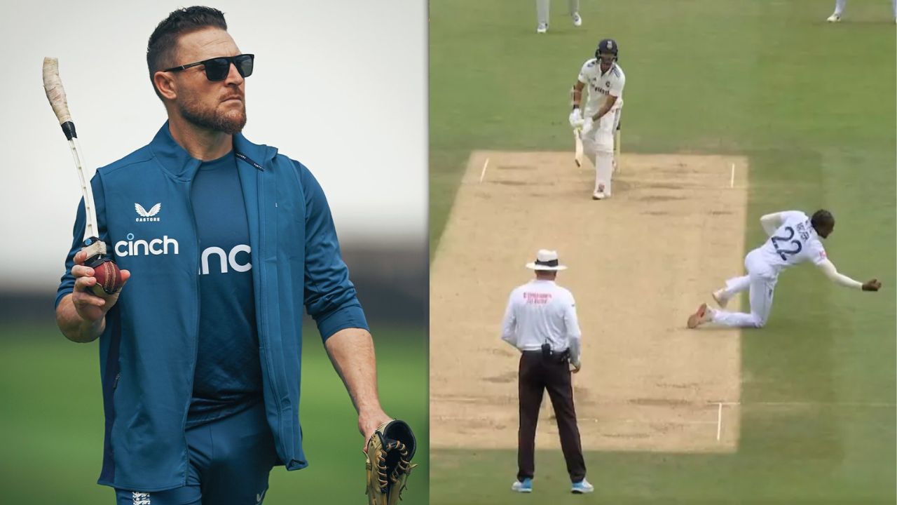 BRENDON MCCULLUM and Washington Sundar Wicket