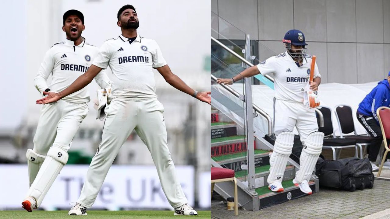 Mohammed Siraj and Rishabh Pant
