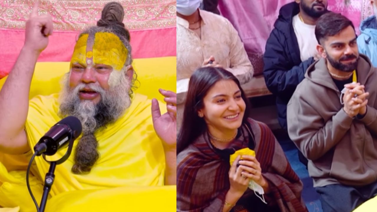 Virat Kohli-Anushka Sharma meets Swami Premanand Maharaj