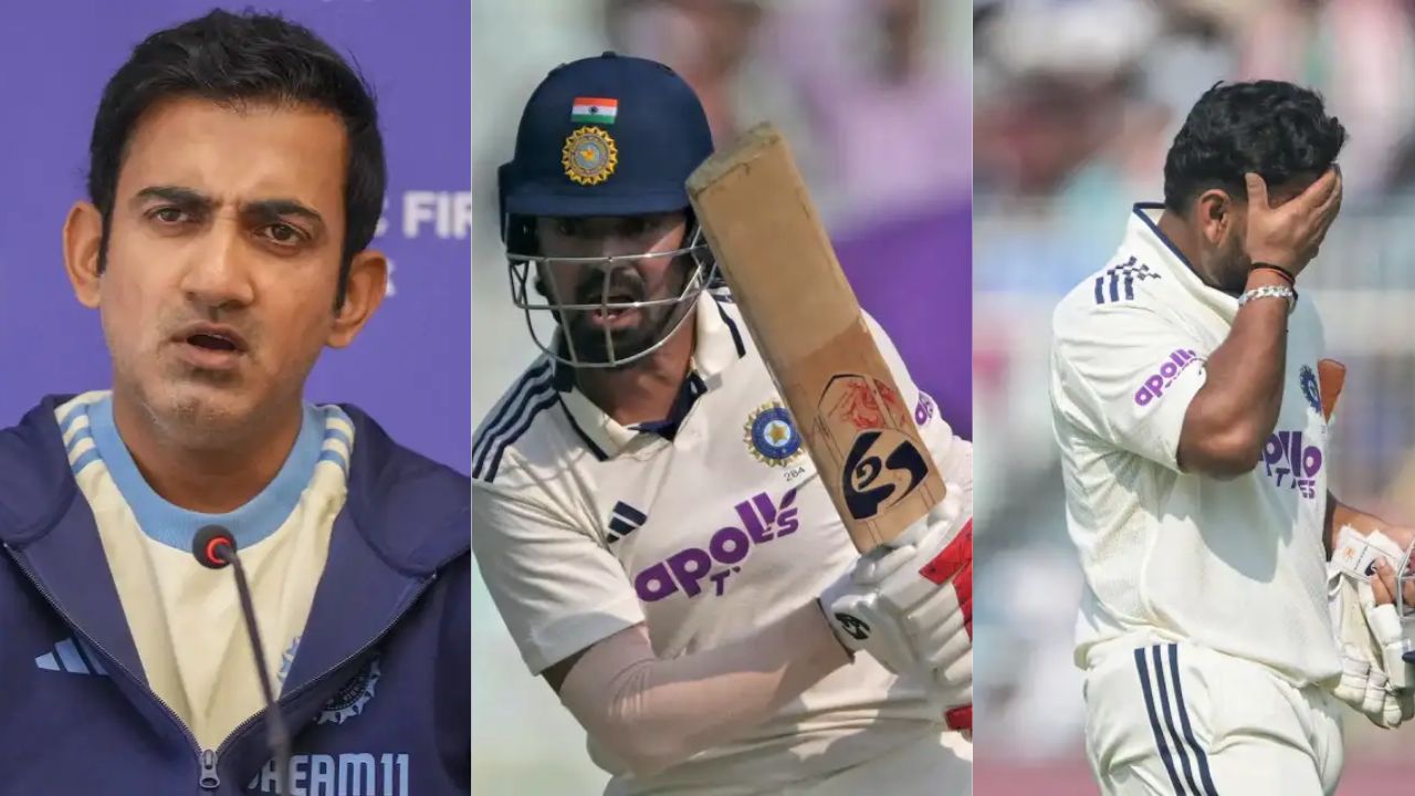 Gautam Gambhir Rishabh Pant Dhruv Jurel KL Rahul Yashasvi Jaiswal main villain for Kolkata Test Loss