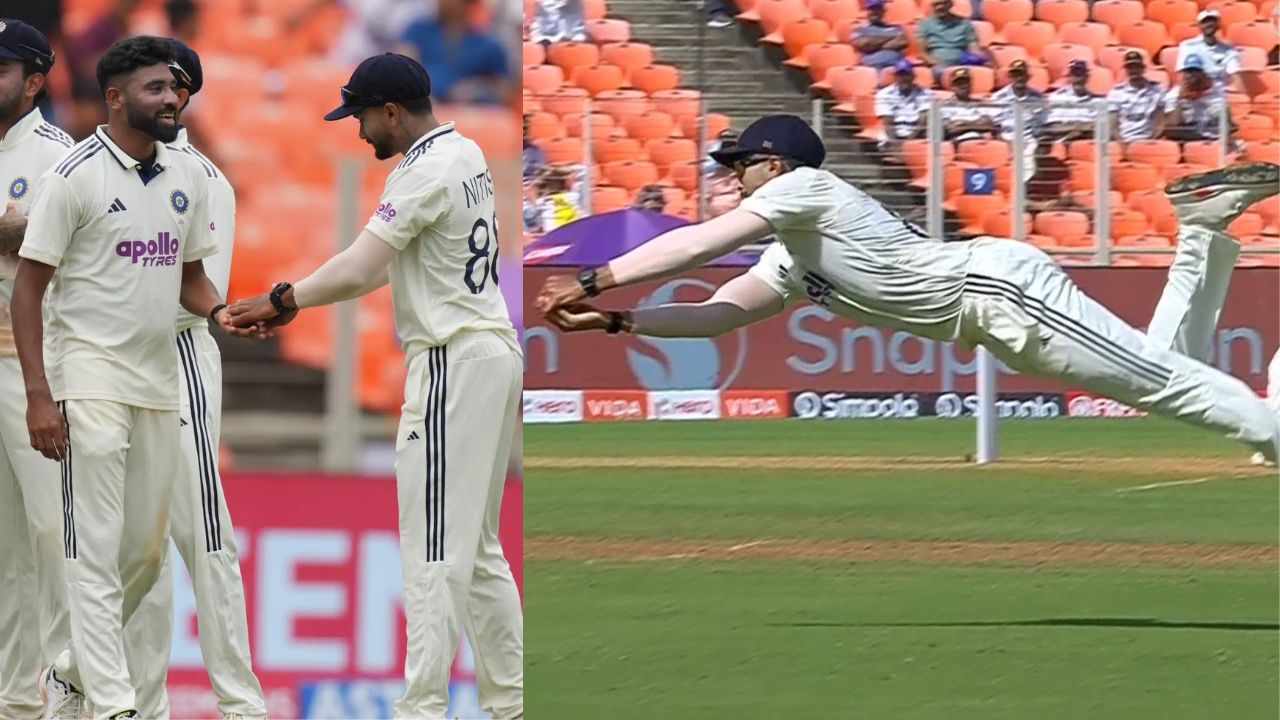 Nitish Kumar Reddy wonderful Catch in IND vs WI 1st Test Video Went viral