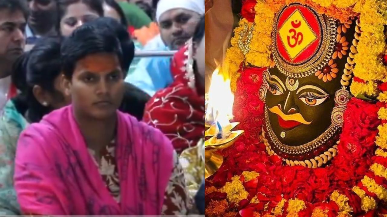 World Cup Champion Deepti Sharma attends morning Aarti at Mahakal Temple with her family