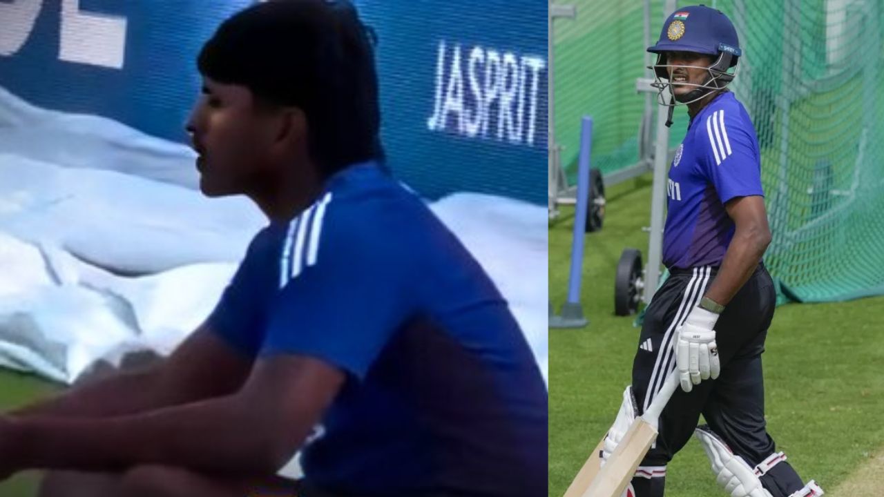 Sai Sudharsan eating sandwich outside boundary line fans asked to leave GT and join CSK video goes viral