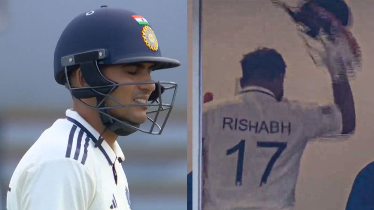 Shubman Gill and Rishabh Pant Reaction