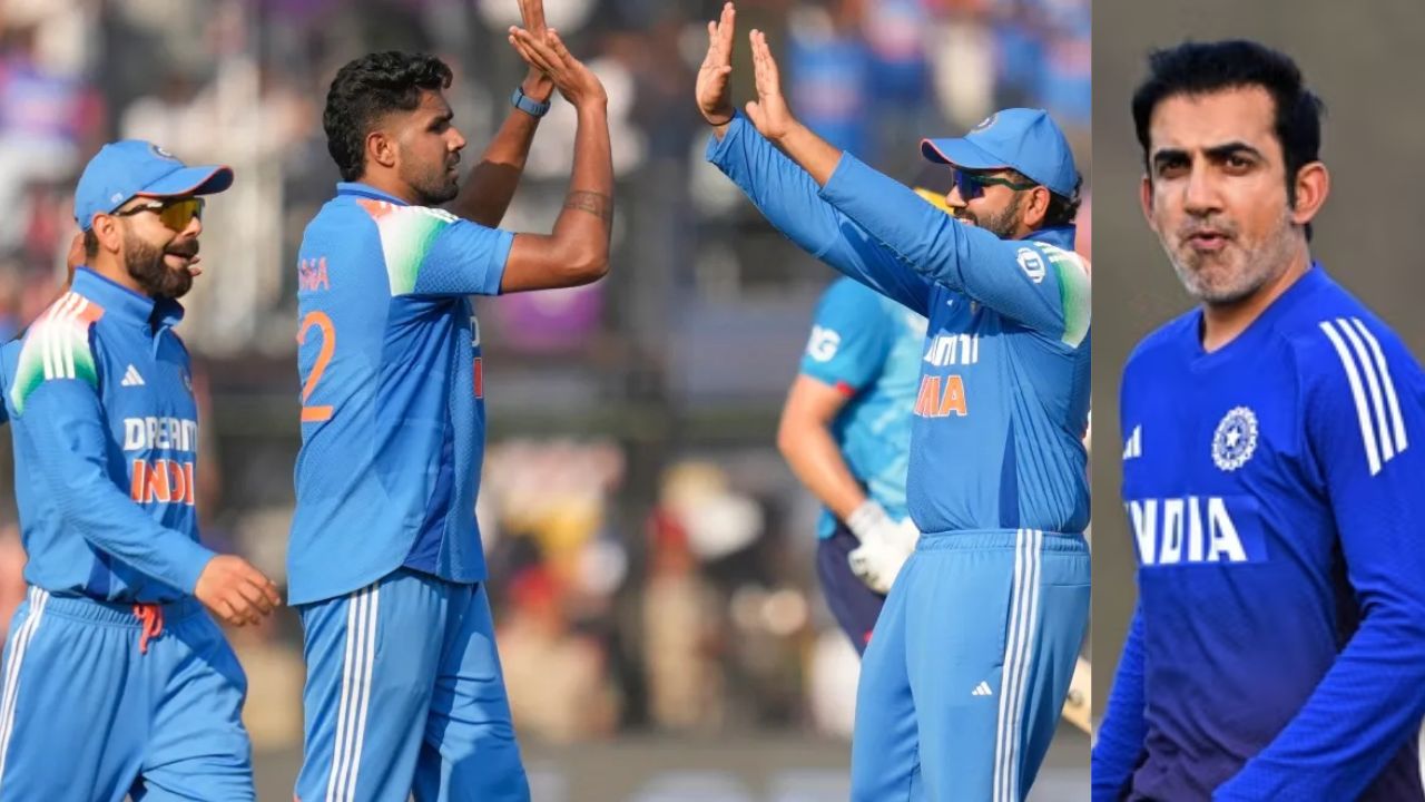 Harshit Rana hit 24 runs in last overs in IND vs AUS 2nd ODI fans discuss about Gautam Gambhir