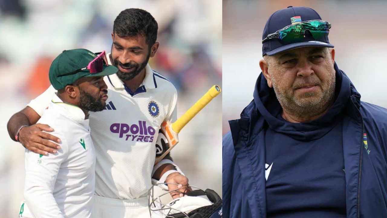 Temba Bavuma-Jasprit Bumrah and South Africa Coach Shukri Conrad
