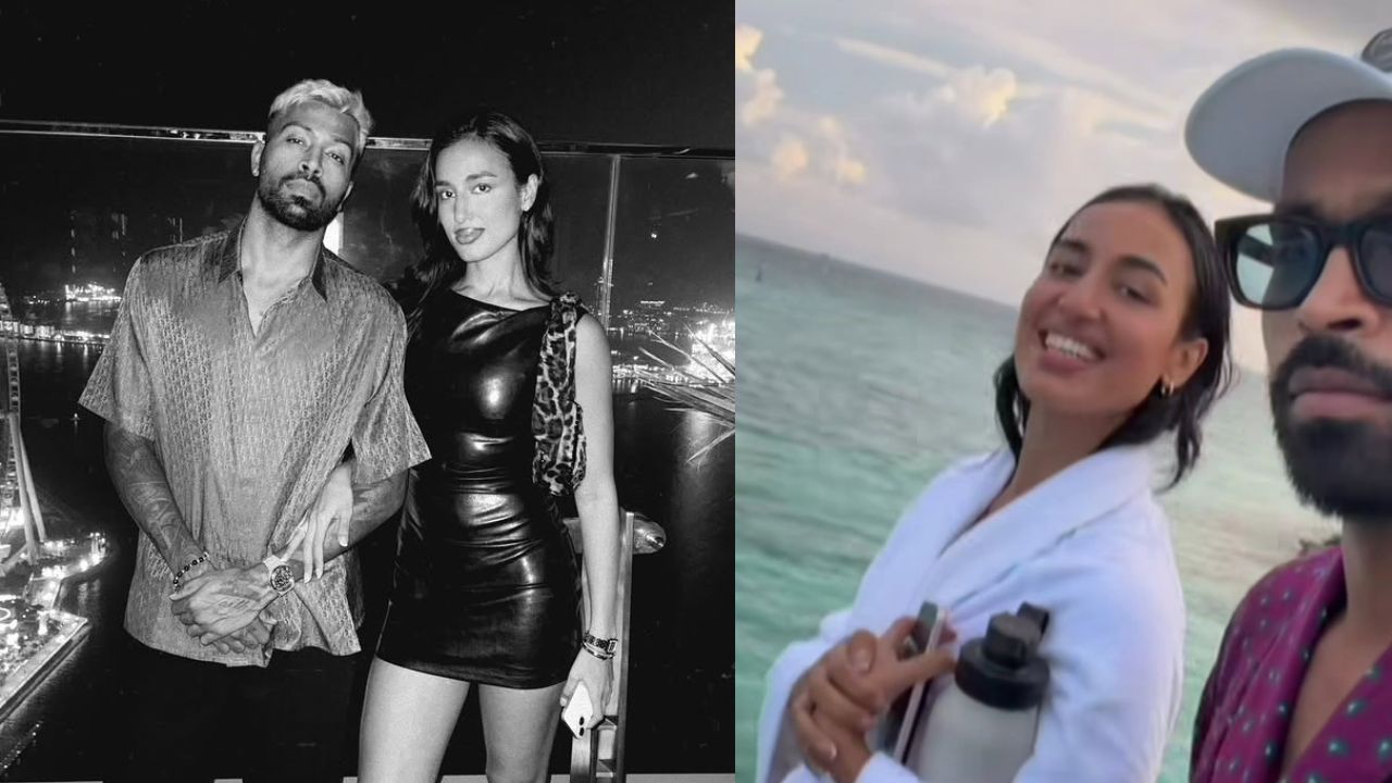 Hardik Pandya Celebrated his 32nd birthday with girlfriend Mahieka Sharma
