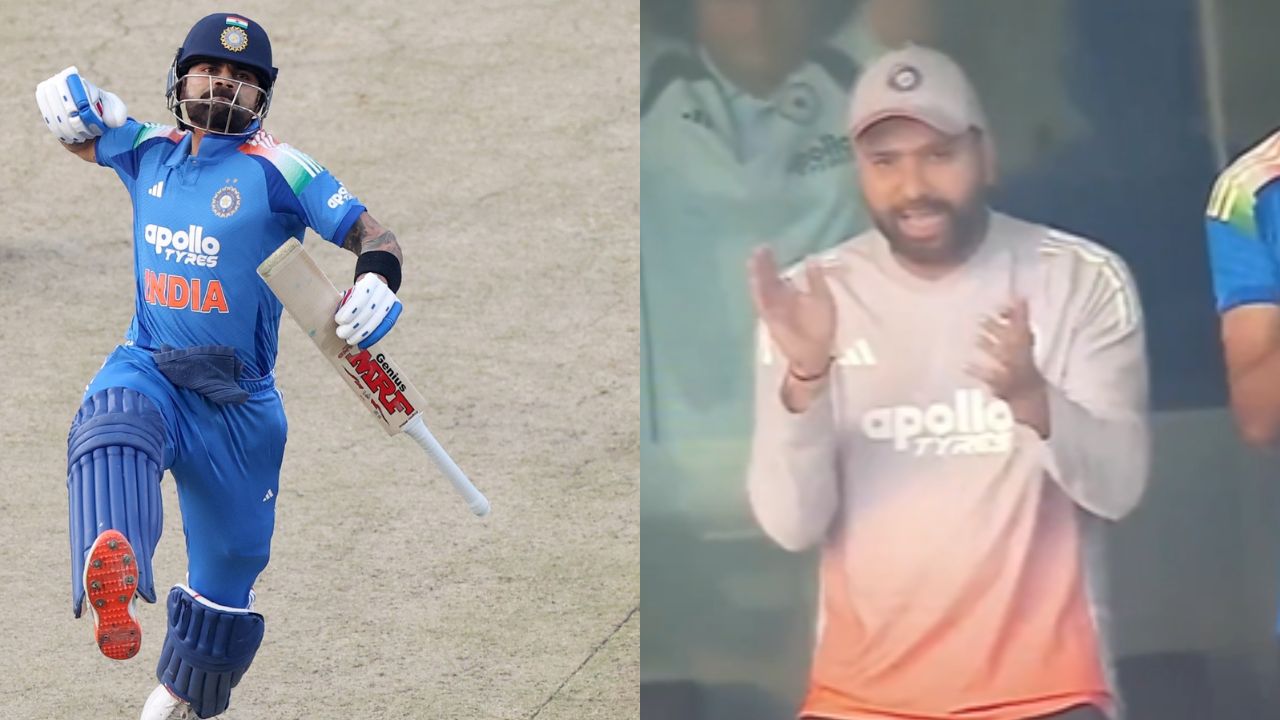 Rohit Sharma Abusing video went viral after virat kohli Century in Ranchi india vs South Africa 1st ODI