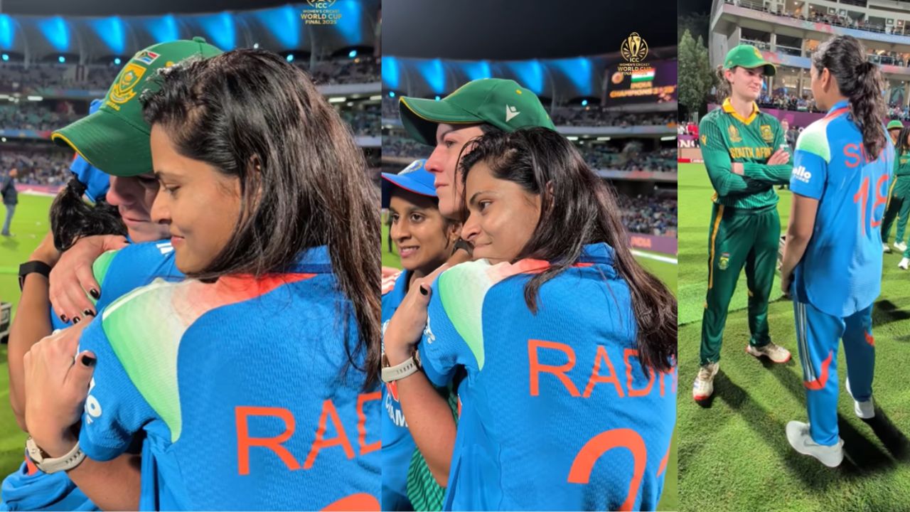 Radha Yadav and Jemimah Rodrigues give emotional Support to South Africa Womens Team