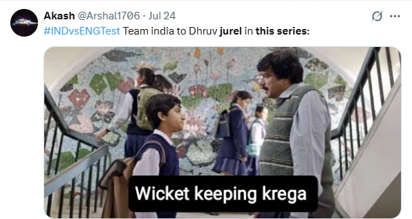 Dhruv Jurel MS Dhoni Meme Dhruv Jurel MS Dhoni Meme