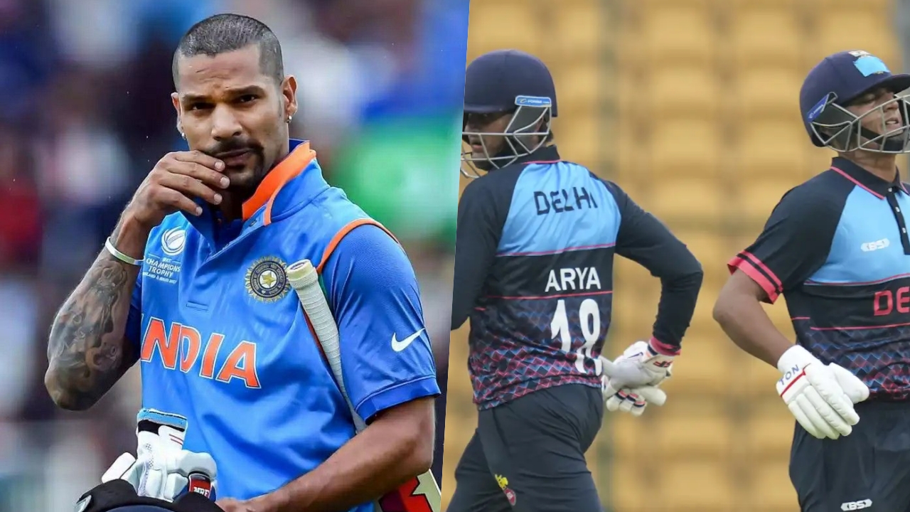 Priyansh Arya Shikhar Dhawan