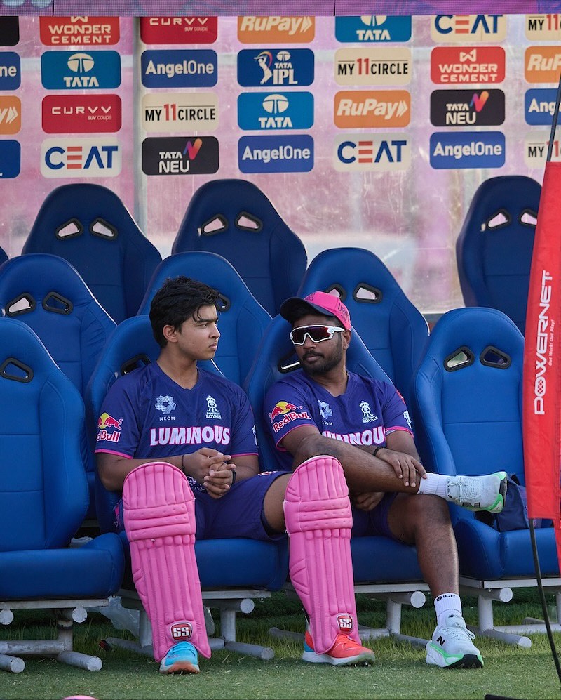 Vaibhav Suryavanshi and Sanju Samson Vaibhav Suryavanshi and Sanju Samson