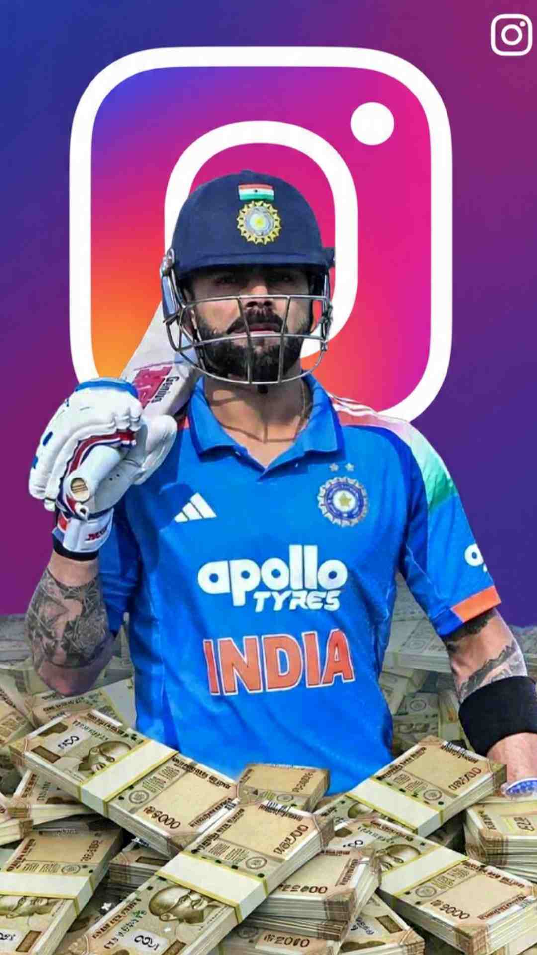Virat Kohli Instagram Income from per post