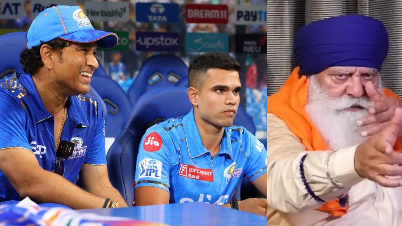 Arjun Tendulkar and Sachin Tendulkar