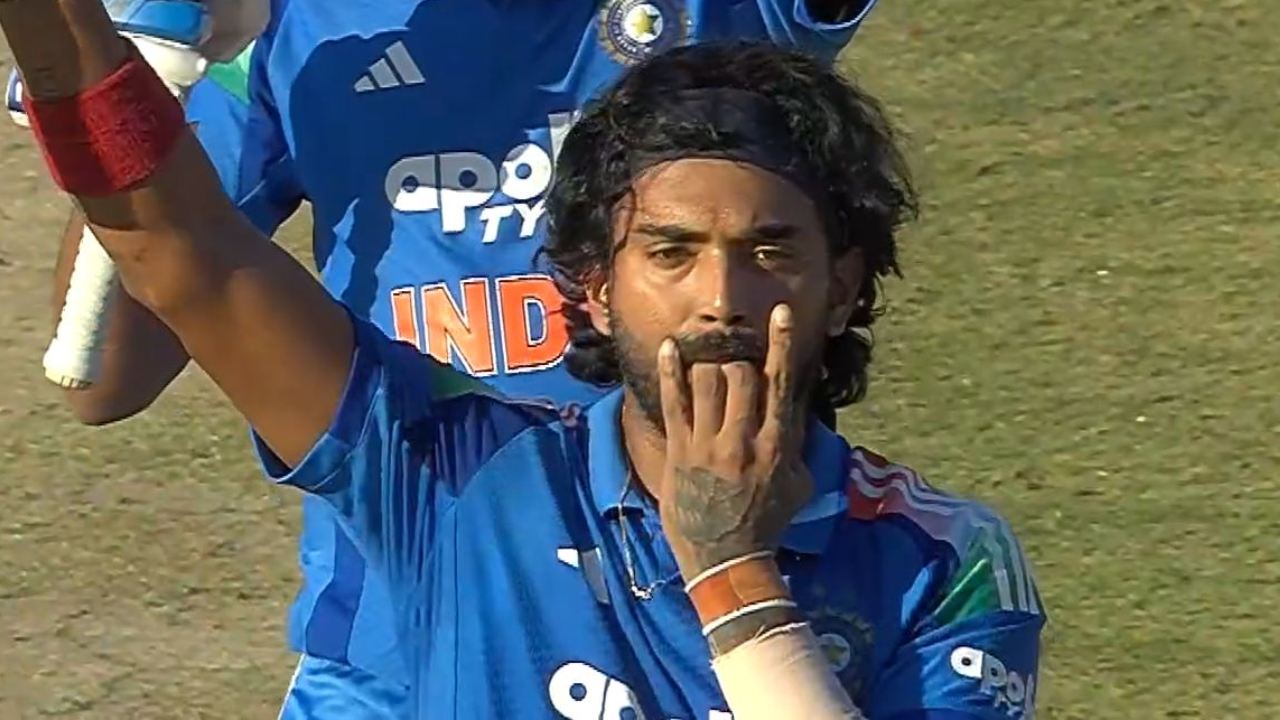 KL Rahul celebration