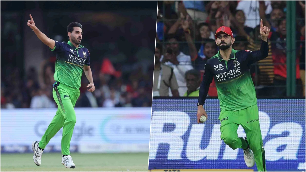 Bhuvneshwar Kumar And Virat Kohli RCB Vs DC