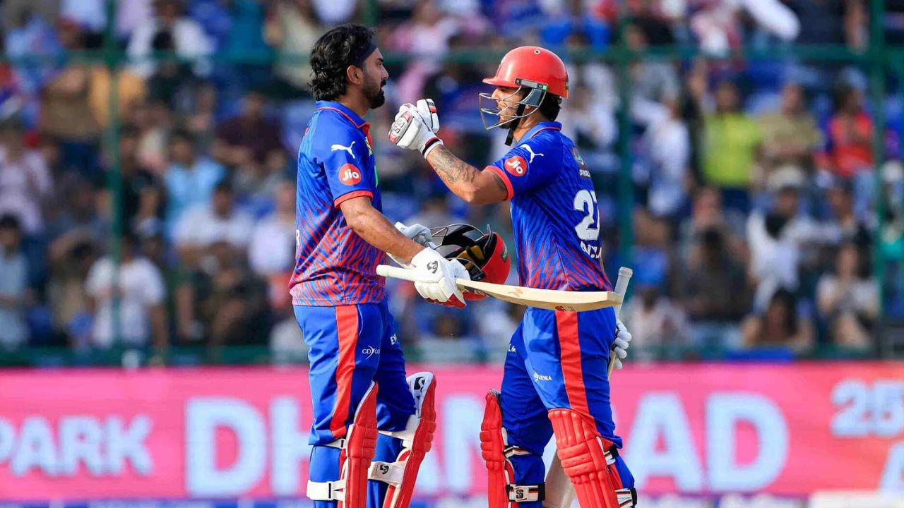 DC Vs PBKS KL Rahul Nitish Rana Partnership 1