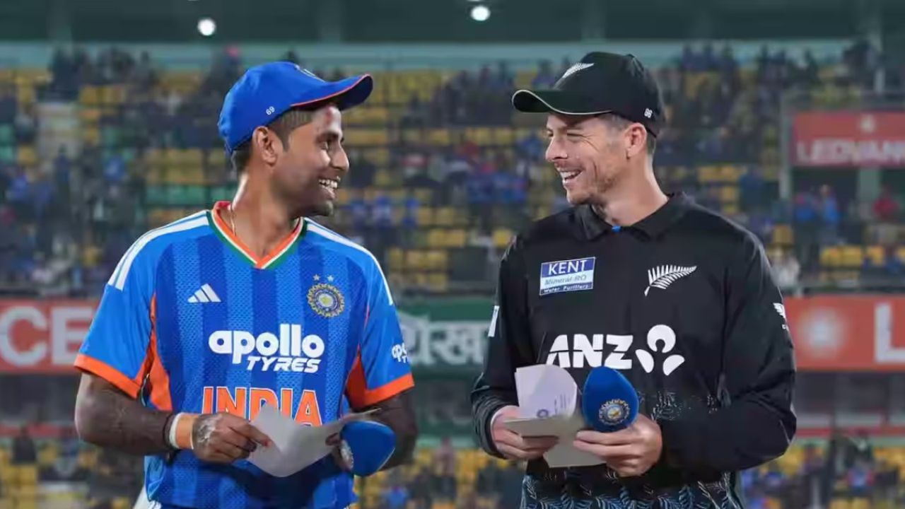 IND Vs NZ Surya Santner