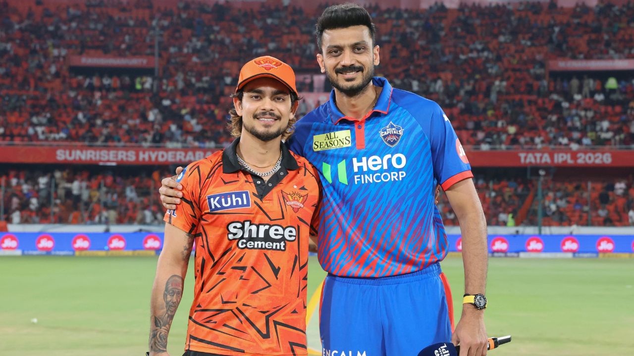 Ishan Kishan And Axar Patel During Toss Of SRH Vs DC