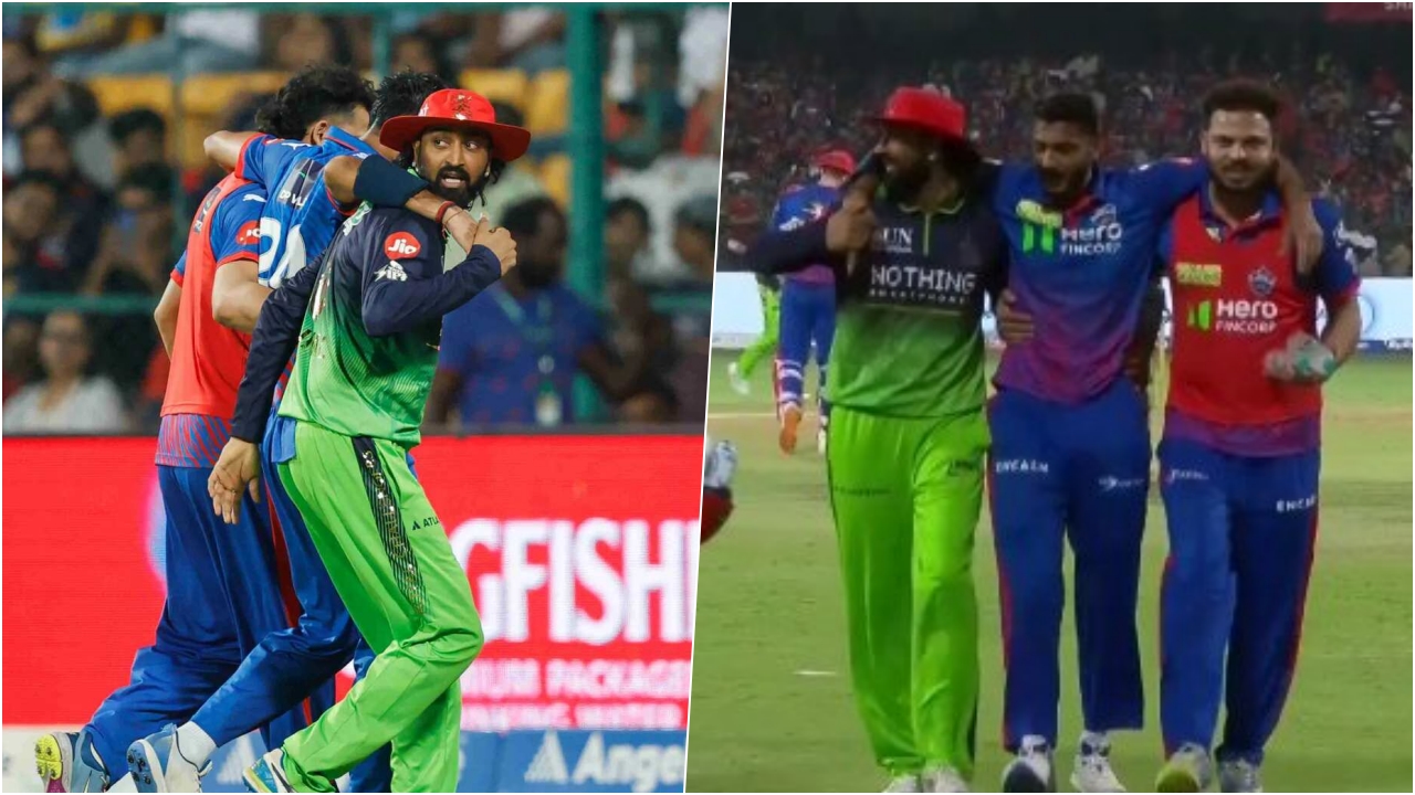 Krunal Pandya Axar Patel RCB Vs DC