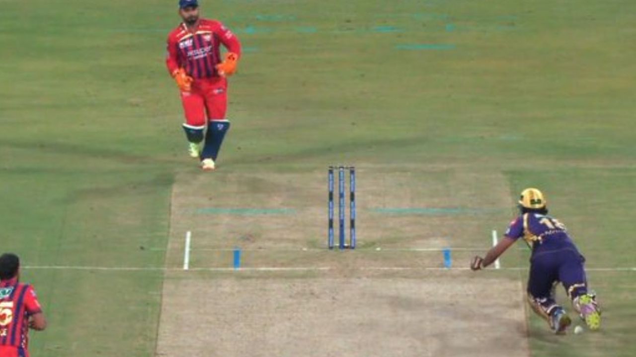 LSG Vs KKR Obstructing The Field